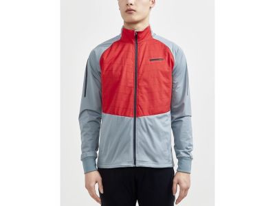 Craft ADV Storm jacket, gray/red