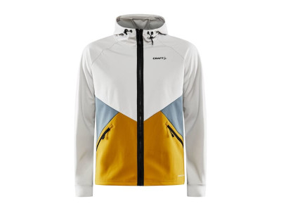 Craft Glide Hood jacket, grey/yellow