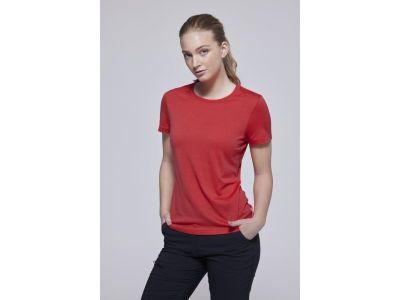 Devold Eika Damen T-Shirt aus Wolle Rot
