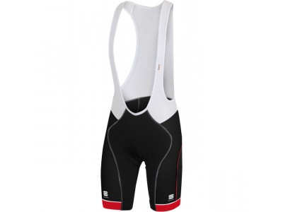 Sportful Giro Radlerhose mit Trägern schwarz-rot