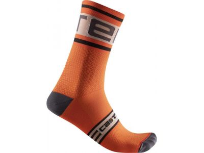 Castelli PROLOGO 15 ponožky, červeno oranžová