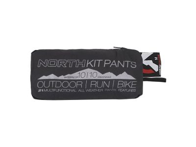 Northfinder NORTHKIT nepremokavé zbaliteľné nohavice, čierna