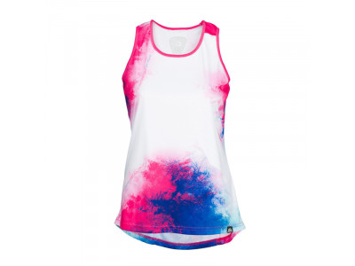 Northfinder DESMIRA women&amp;#39;s tank top, white with pink and blue
