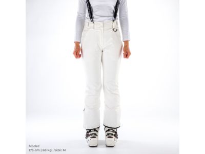 Pantaloni de schi dama Northfinder MOLLIE, albi