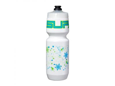 Supacaz fľaša 0,77 l Neon Green/Neon Blue Splat