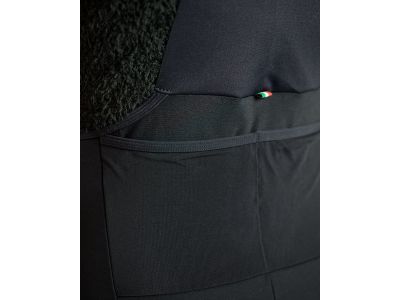 Santini GRAVEL nohavice s trakmi, čierna