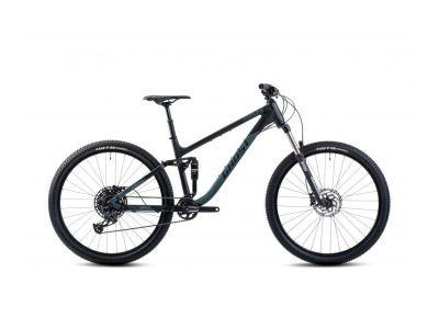 GHOST Kato FS Essential 29 bicycle, black/green matt
