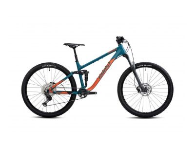 Bicicletă GHOST Kato FS Universal 29, albastru gri/portocaliu mat
