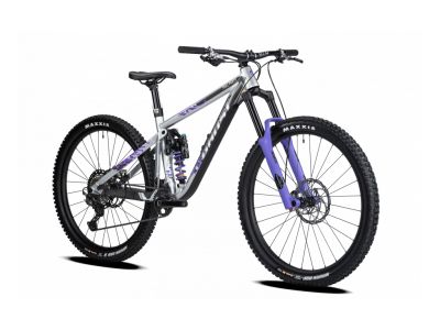Ghost Riot AM Full Party 29 bike, silver/electric purple