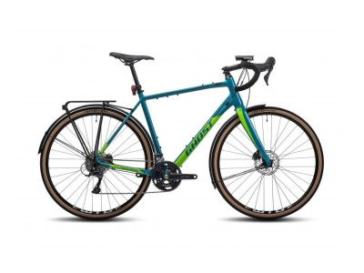 Ghost Road Rage EQ 28 bicycle, blue green/lime green