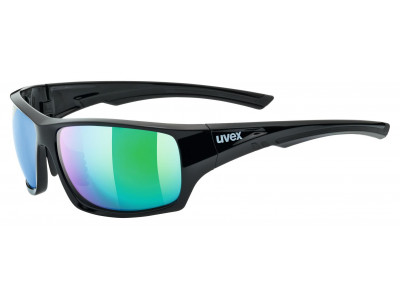 Okulary uvex sportstyle 222 pola czarno-zielone S3, model 2020