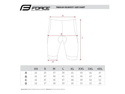FORCE B30 Shorts mit Insert, schwarz/fluo