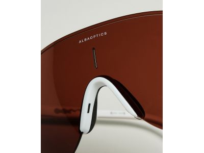 Alba Optics Stratos okulary, białe/czerwone