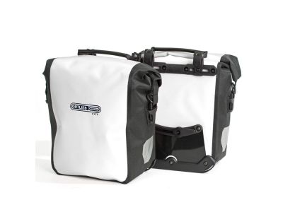 ORTLIEB Sport-Roller City Gepäckträgertasche, QL1, 25 l, Paar, weiß