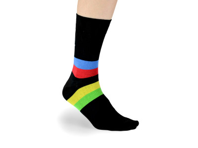 OneSock Metelka Golden boy sock, wide stripes, black
