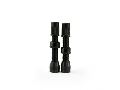 Trezado set of car valves 40 mm, black
