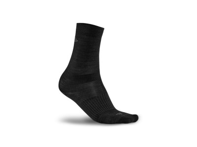 CRAFT Wool Line ponožky, 2-pack, čierna 