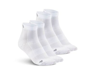 Craft Cool Mid 2-pack ponožky, bílá