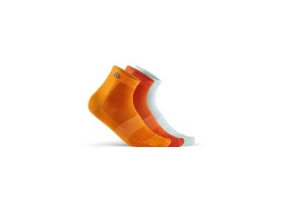 Craft Mid ponožky, 3-pack, oranžová