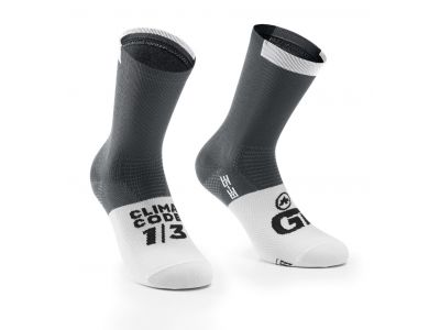 ASSOS GT C2 ponožky, sivá