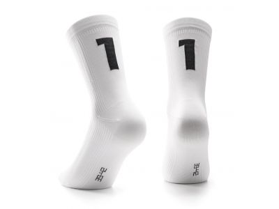 ASSOS Poker 1 ponožky, biela