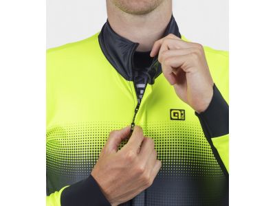 Geaca ALÉ PR-S GRADIENT, galben fluo/negru