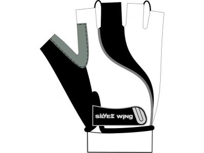Silver Wing BASIC rukavice, bílá