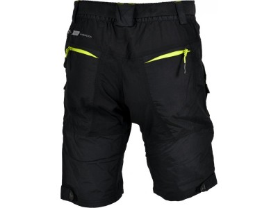Pantaloni scurți pentru bărbați SILVINI Rango cu suport de ciclism negru/verde