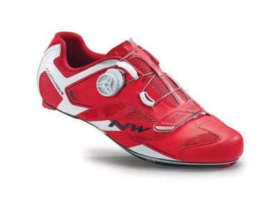 Fahrradschuhe Northwave Sonic 2 Carbon 2016 rot/weiß