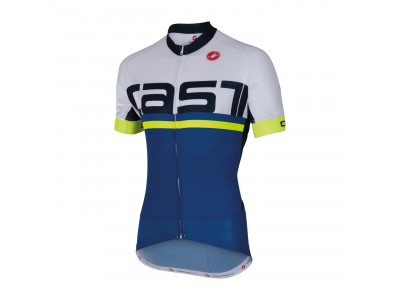 Castelli META men&#39;s jersey FZ blue/white