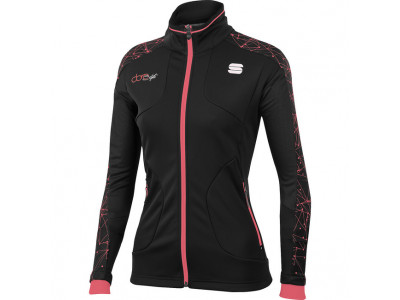 Sportful Doro Windstopper jacket women&#39;s black / fluo coral