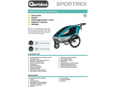 Qeridoo Sportrex1 Fahrradanhänger für Kinder - 2018