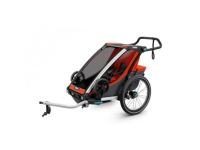 Thule Chariot Cross 1 narancssárga, gyerek kerékpár babakocsi