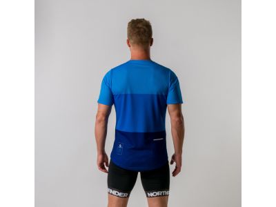 Koszulka rowerowa na rower elektryczny Northfinder MARCOS, niebieska