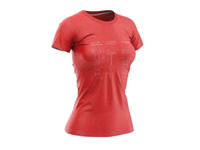 Northfinder MADELEINE women&amp;#39;s t-shirt, redmelange