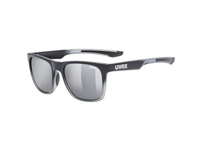 Uvex LGL 42 glasses Black Transparent / Mirror Silver