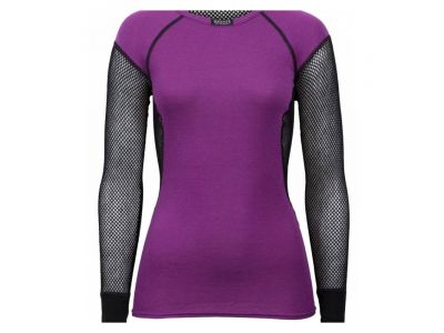 Brynje Wool Thermo Damen-T-Shirt, schwarz/violett