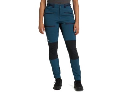 Pantaloni de damă Haglöfs Rugged Slim, albastru/negru