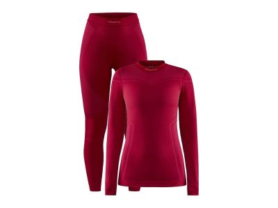 CRAFT CORE Dry Fuseknit Damen-Set, rot