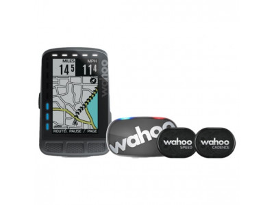 Wahoo ELEMNT ROAM GPS BUNDLE kerékpárkomputer + TICKR 2 szürke + fordulatszám- és pedálfordulat érzékelők