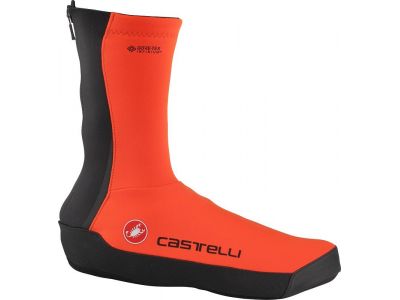 Castelli Intenso Unlimited shoe covers, red orange