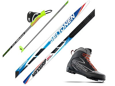 Cross-country touring ski sets