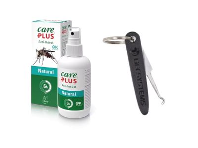 Repellents, protective sprays and tweezers