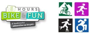 Logo: 6 hodinová zábavička na bicykli