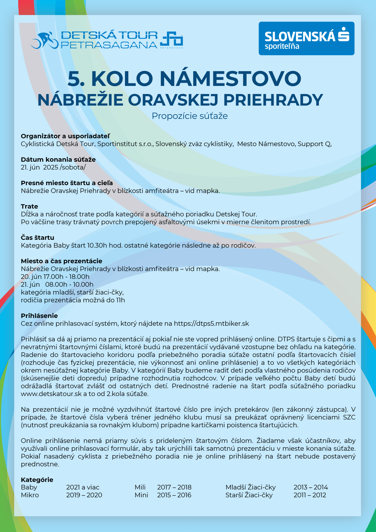 DTPS 2025 Námestovo Propozície 1