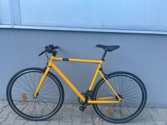Mestský bicykel single speed 500 žltý